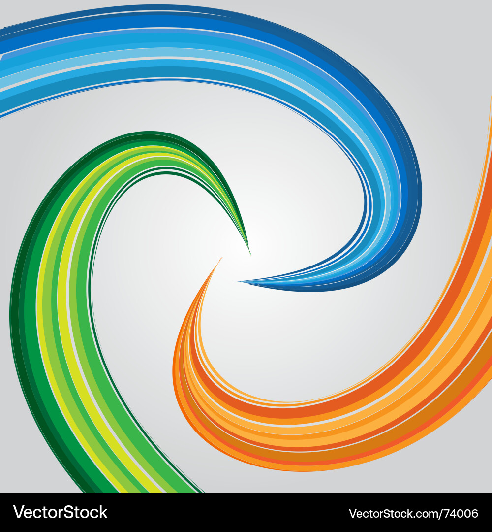 Swirling Vortex Lines Vector Image
