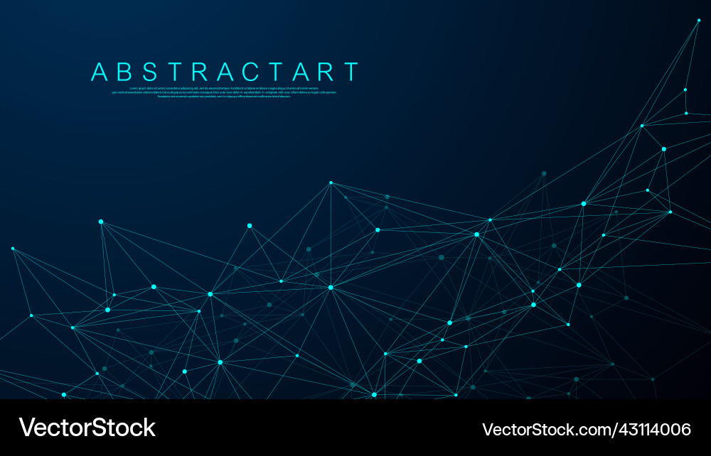 Technology Network Abstract vector image