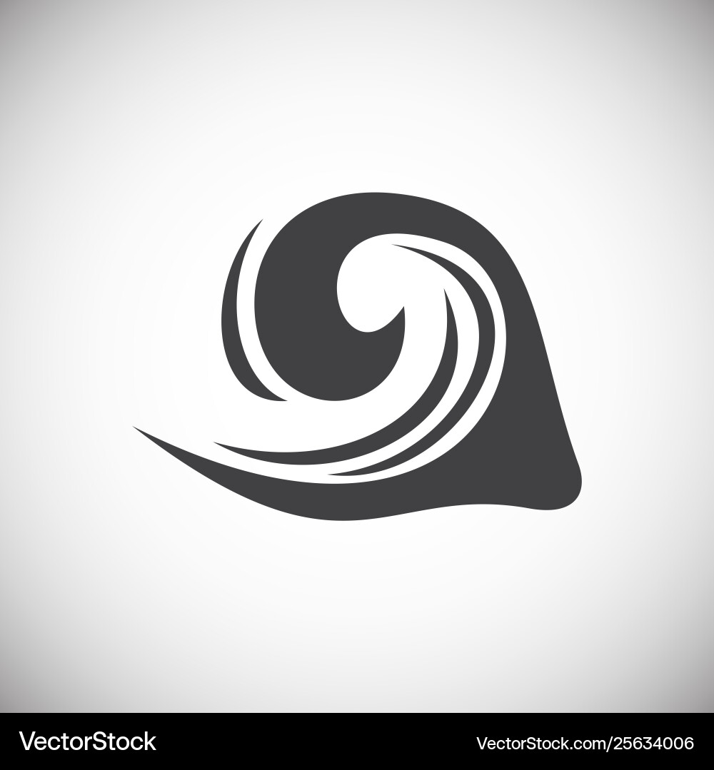 Wave icon on background for graphic and web design Wave icon on background for graphic and web design vector image