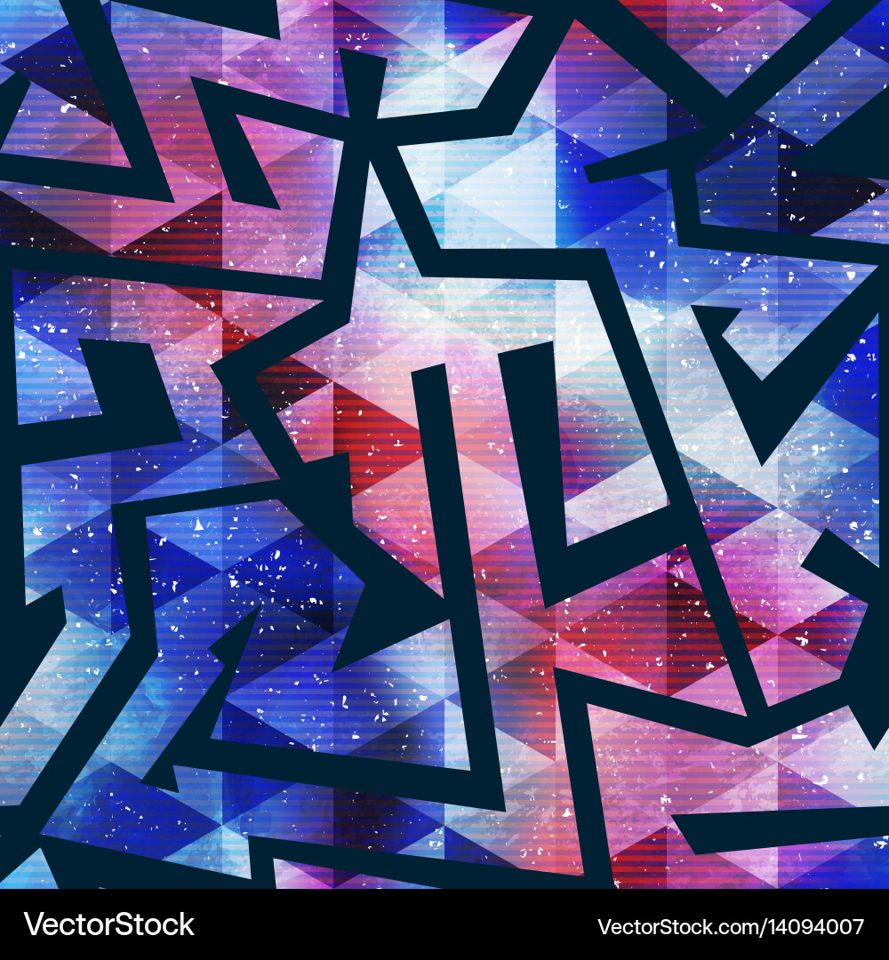 Abstract Geometric Space Pattern vector image