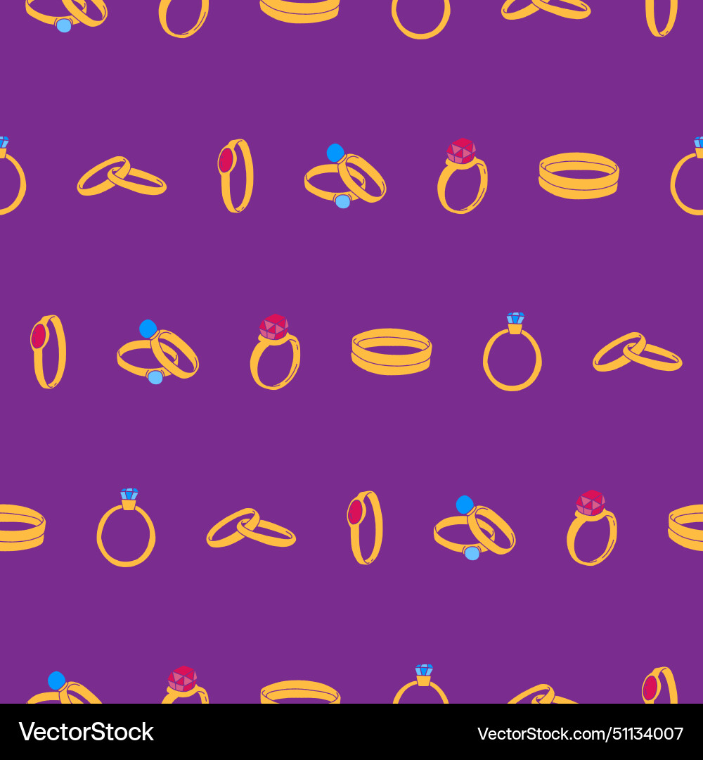 Collection of ring seamless pattern for print Vector Image