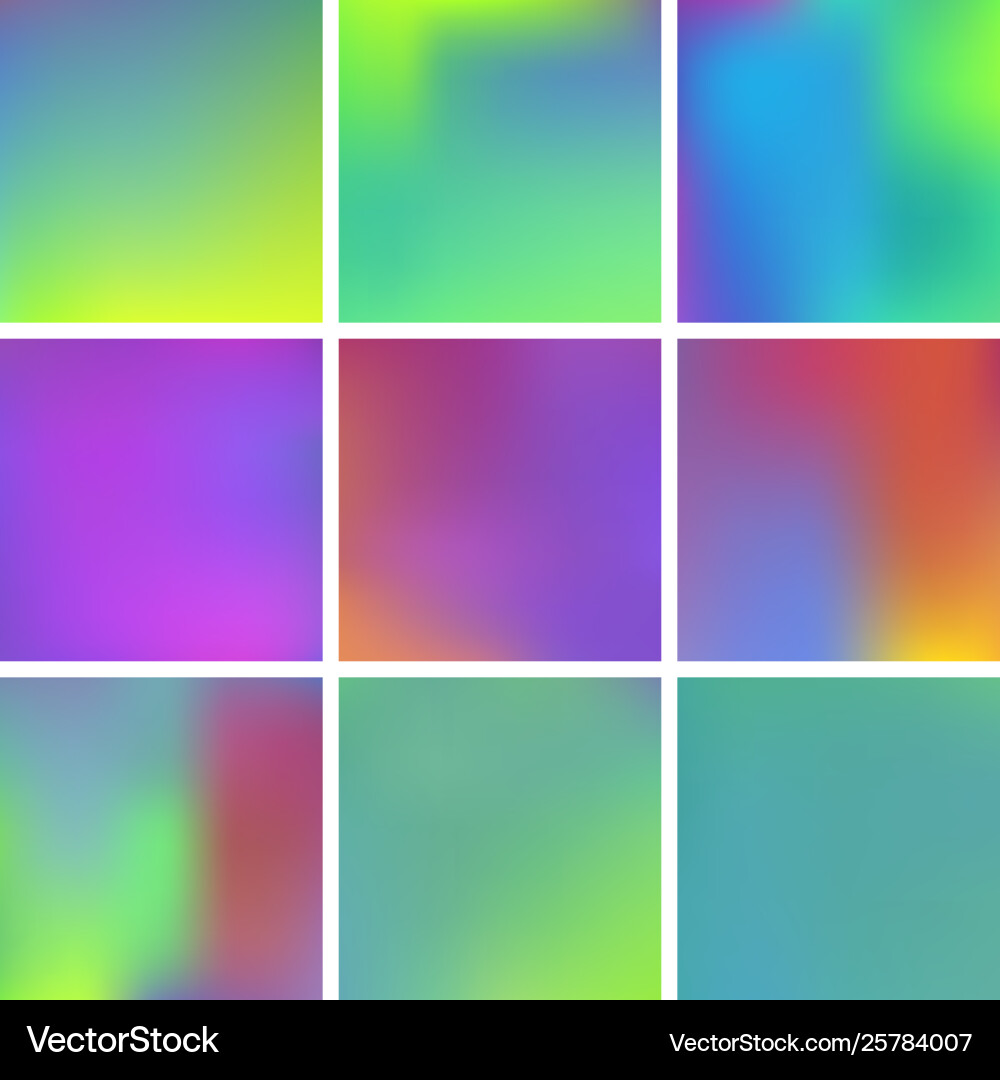 Gradient mesh painted in different colors vector image