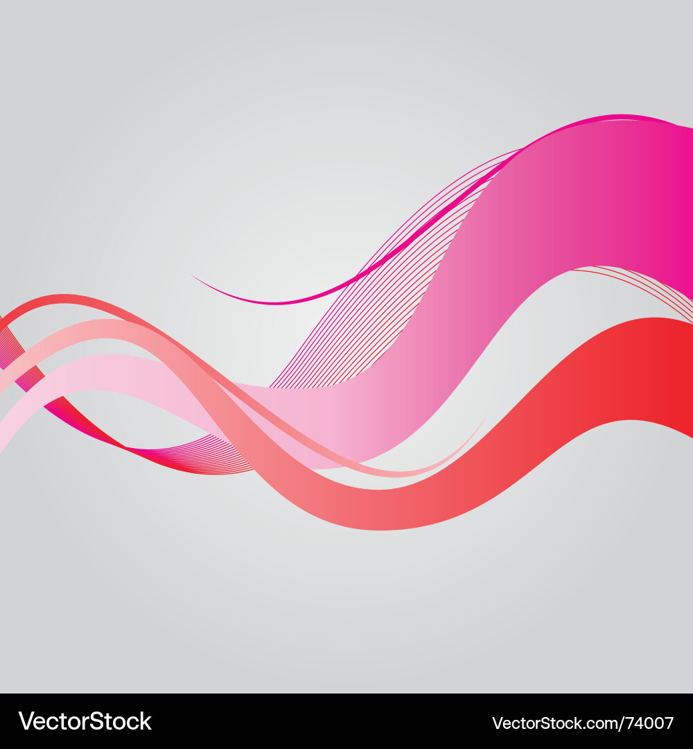 Magenta Wave Pattern Vector Image