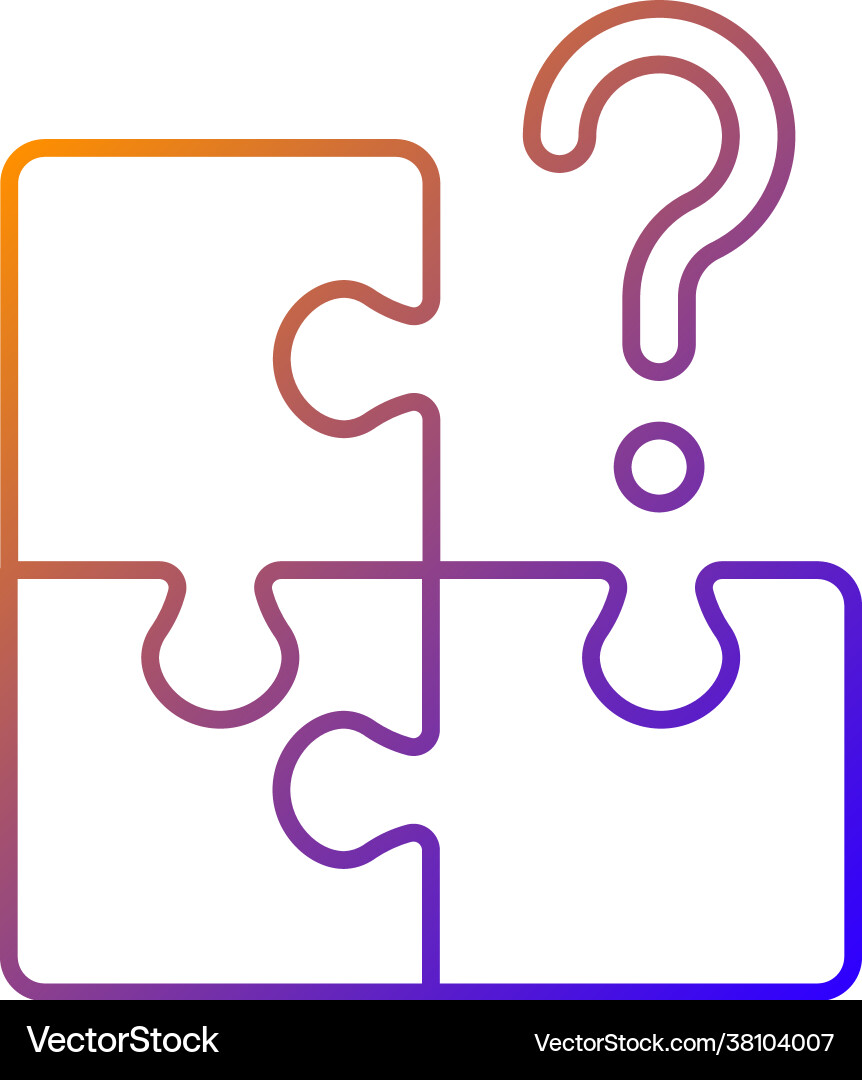 Mosaic gradient linear icon Mosaic gradient linear icon Vector Image