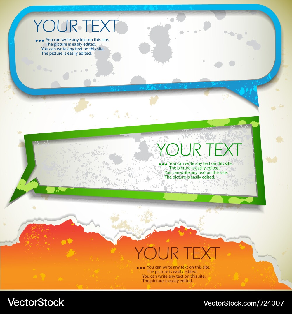 Speech Bubbles und Chat Elemente vektorbild