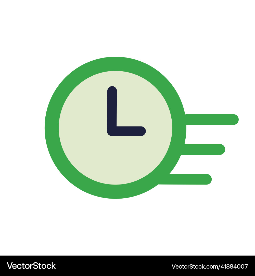 Time is moving forward or move clock vector image
