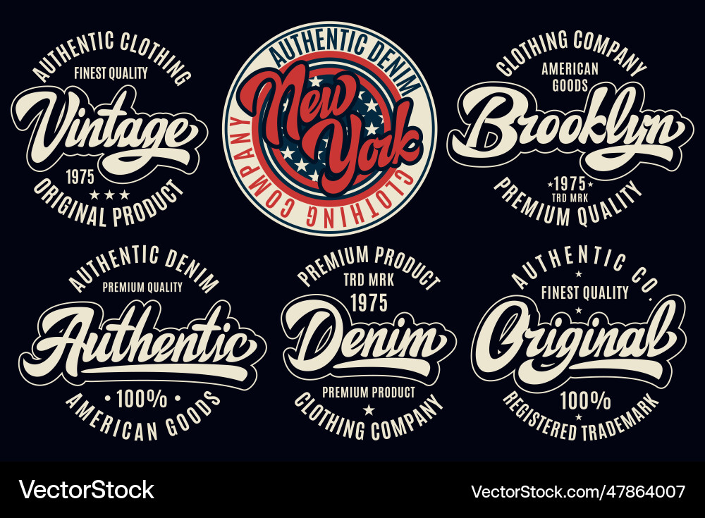 Vintage Badge Templates Vector Image
