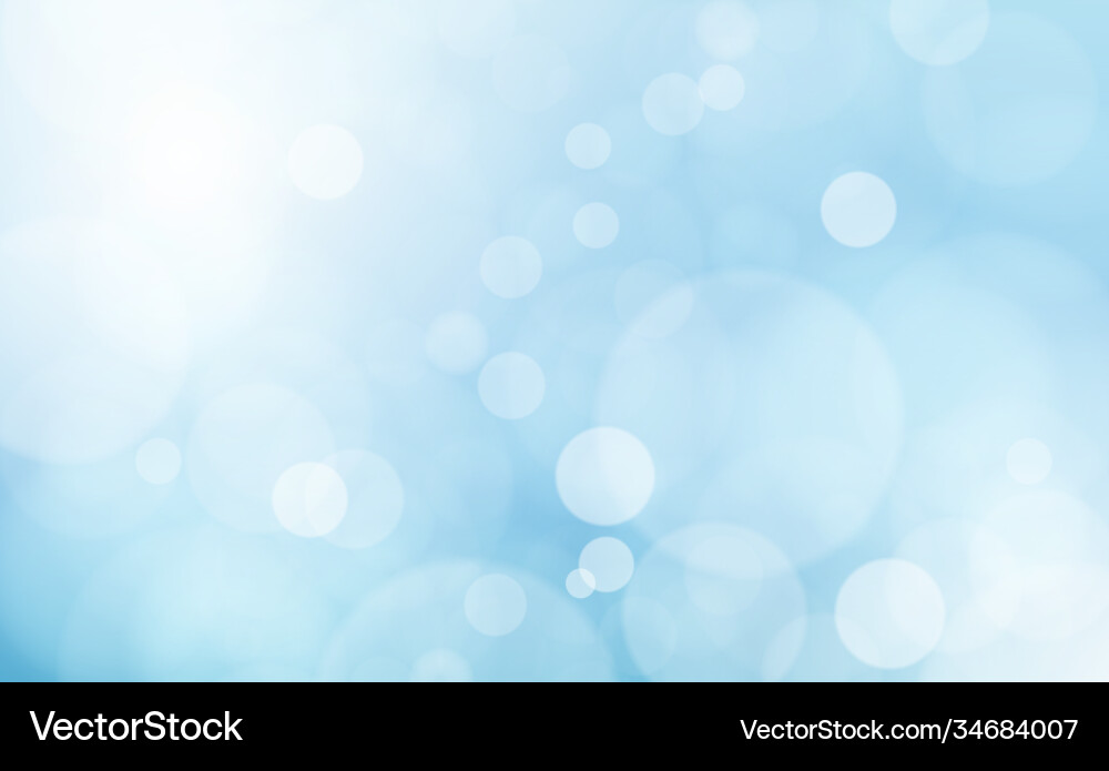 White Bokeh Background with Sparkling Lights vector image