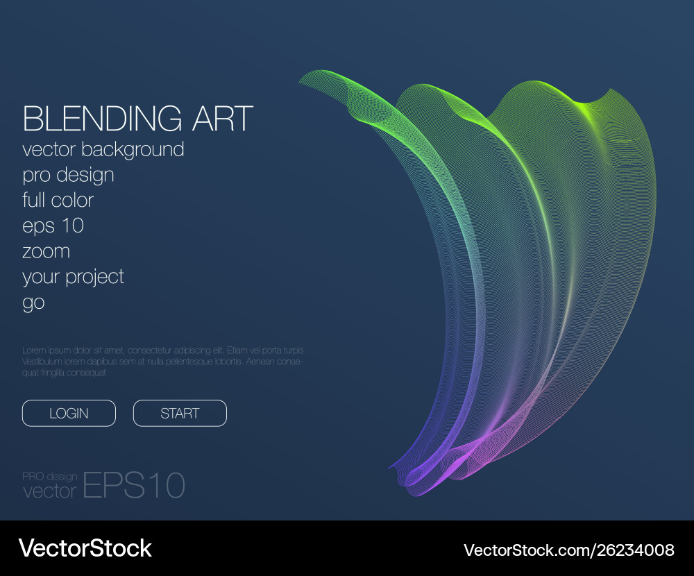 Abstract blend background template for web site Abstract blend background template for web site Vector Image