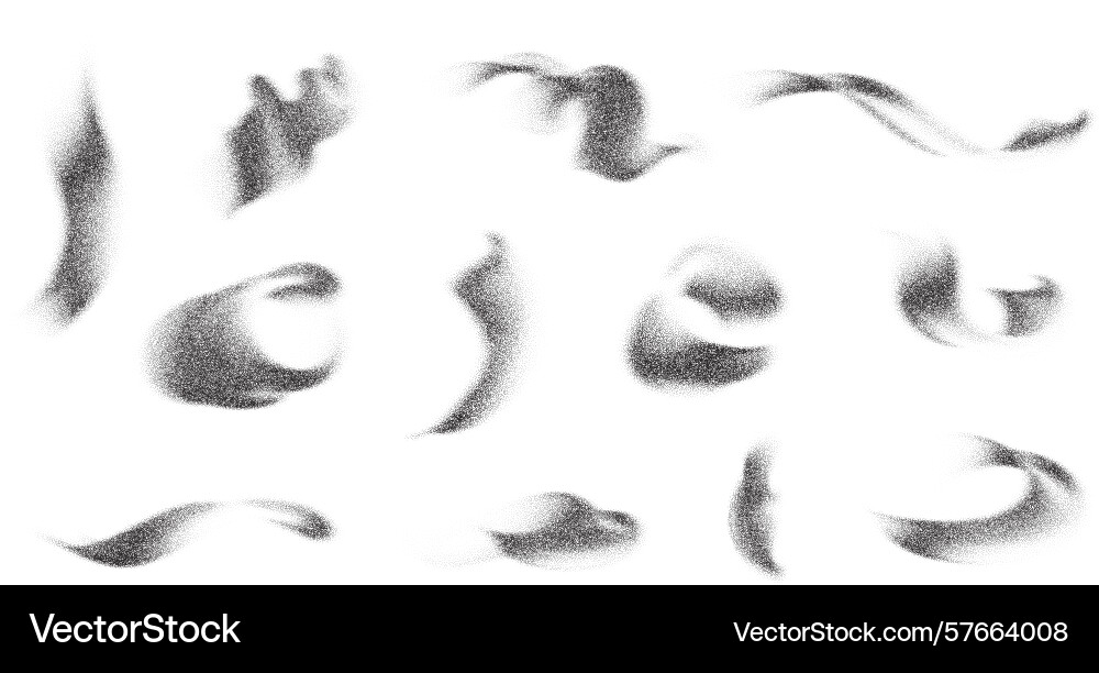 Abstract grainy gradient with halftone dots brush Abstract grainy gradient with halftone dots brush Vector Image