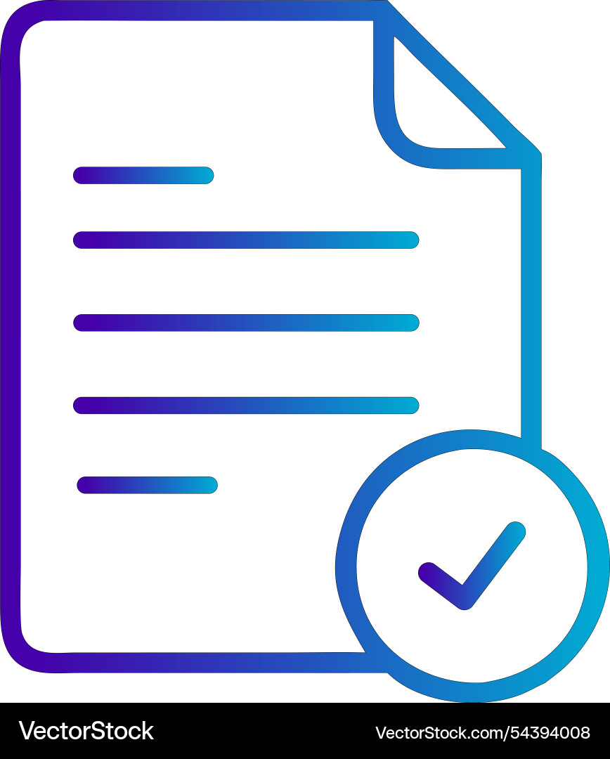 Document validated icon Vector Image