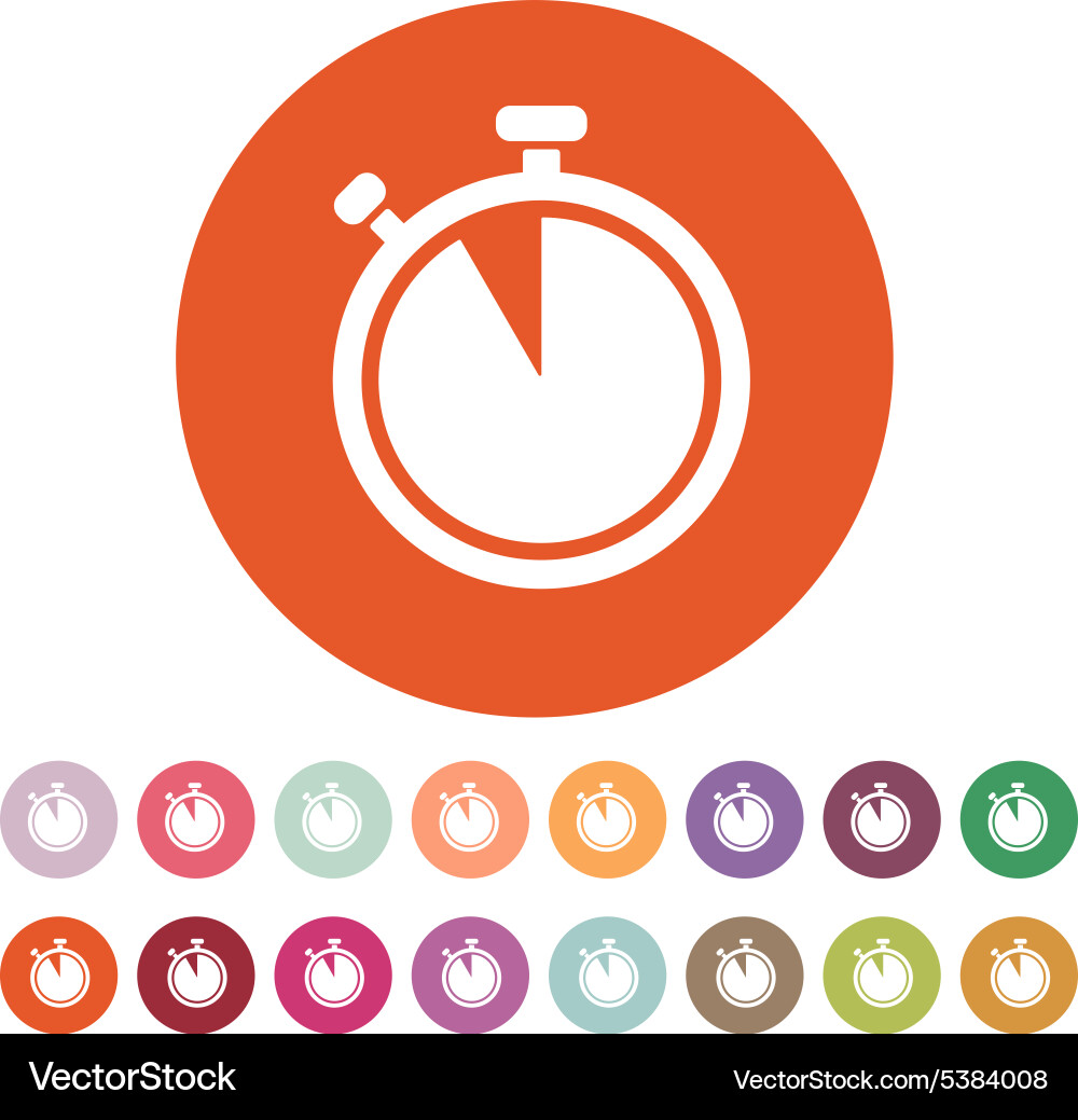 Modern Stopwatch Icon - Countdown & Timer vector image