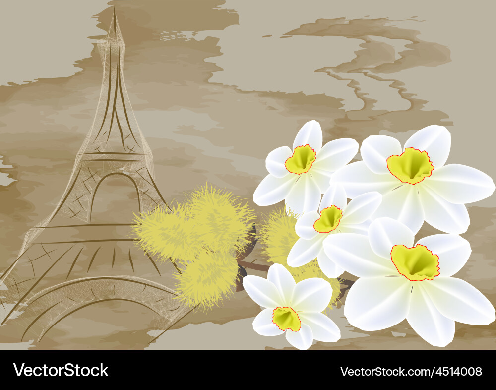 Spring in europe Vector Image
