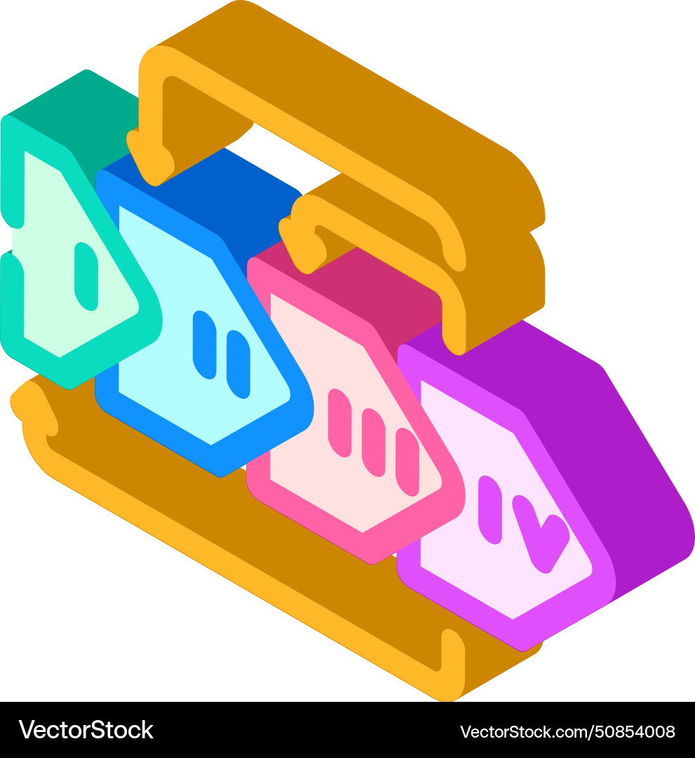 User centered design ucd isometric icon User centered design ucd isometric icon Vector Image