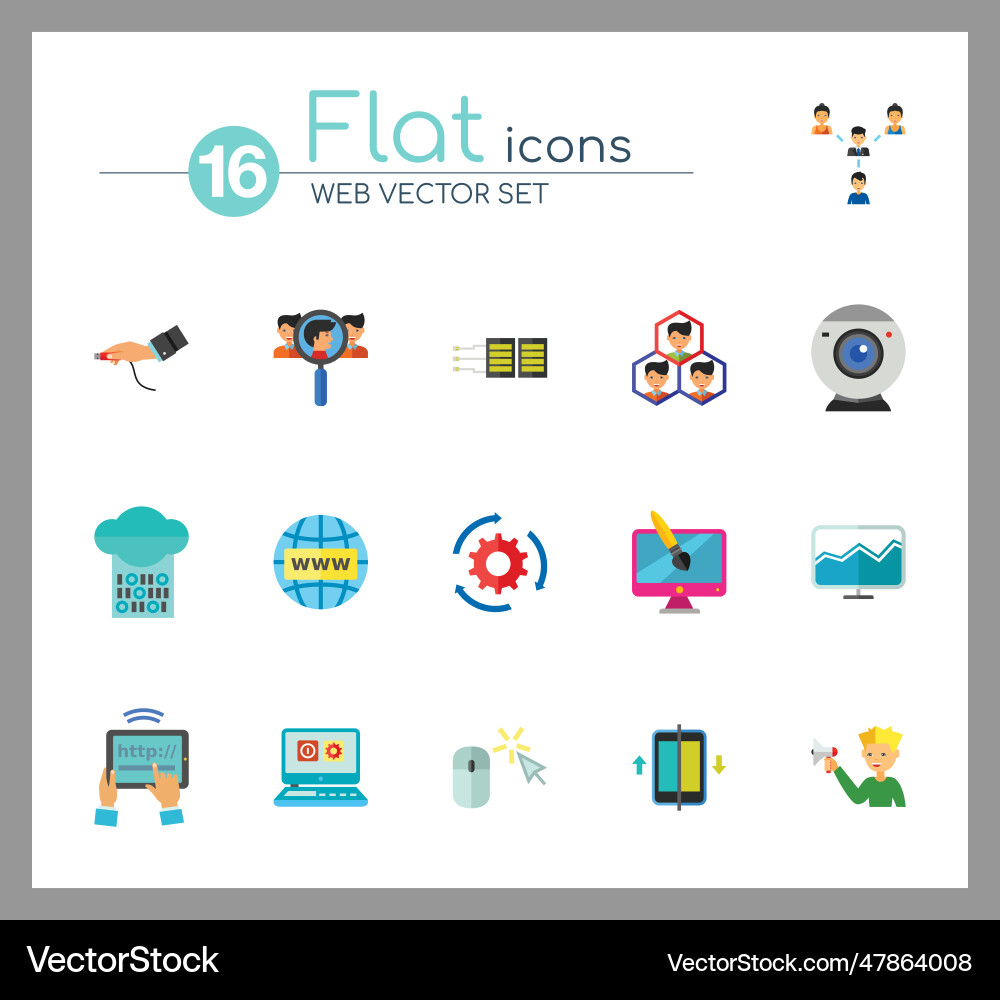 Web icon set Web icon set vector image