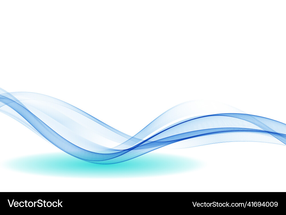 Abstract Blue Wave Background Vector Image