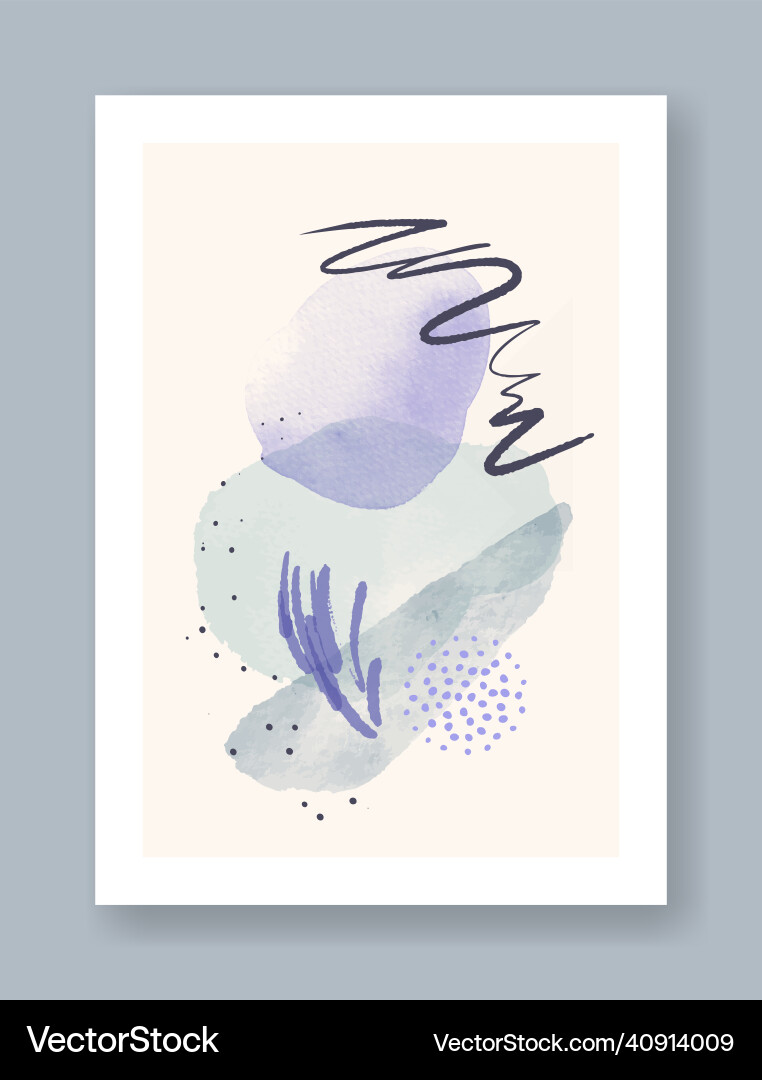 Abstrakte Aquarell minimalistische Zusammensetzung Abstrakte Aquarell minimalistische Zusammensetzung vektorbild