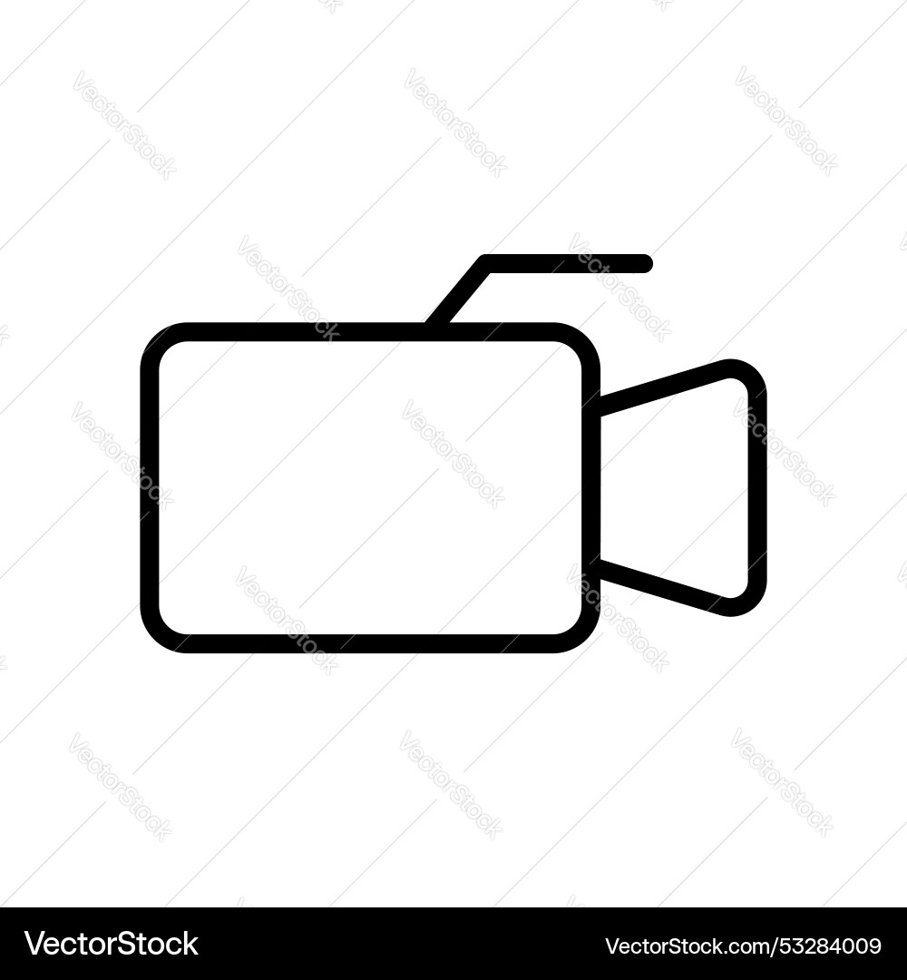 Camera icon outline style design isolated Camera icon outline style design isolated Vector Image