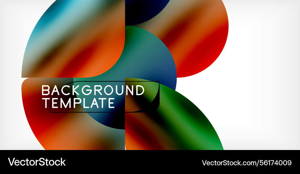 Colorful overlapping circles create abstract Colorful overlapping circles create abstract Vector Image