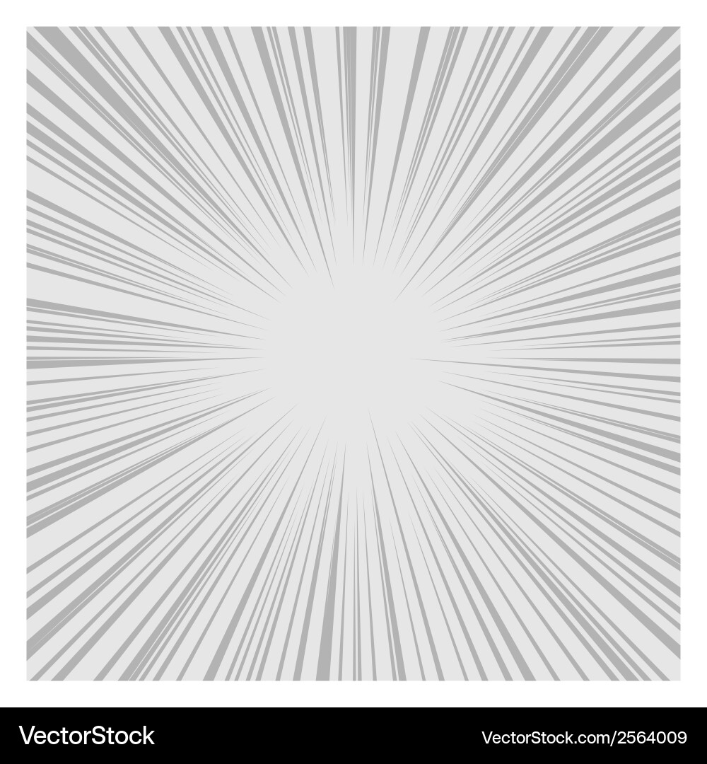 Comics radial speed lines graphic effects Vector Image