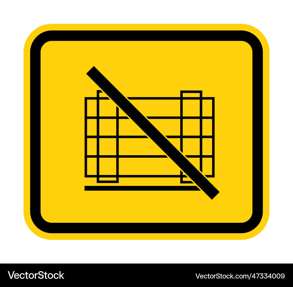 Do not obstruct symbol on white background Vector Image