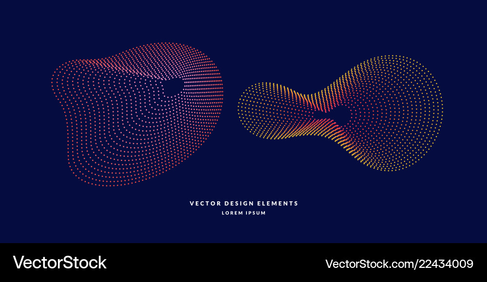 Dynamic Wave Pattern vector image