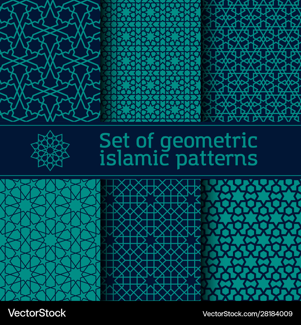 Islamic Geometric Patterns Royalty Free Vector Image