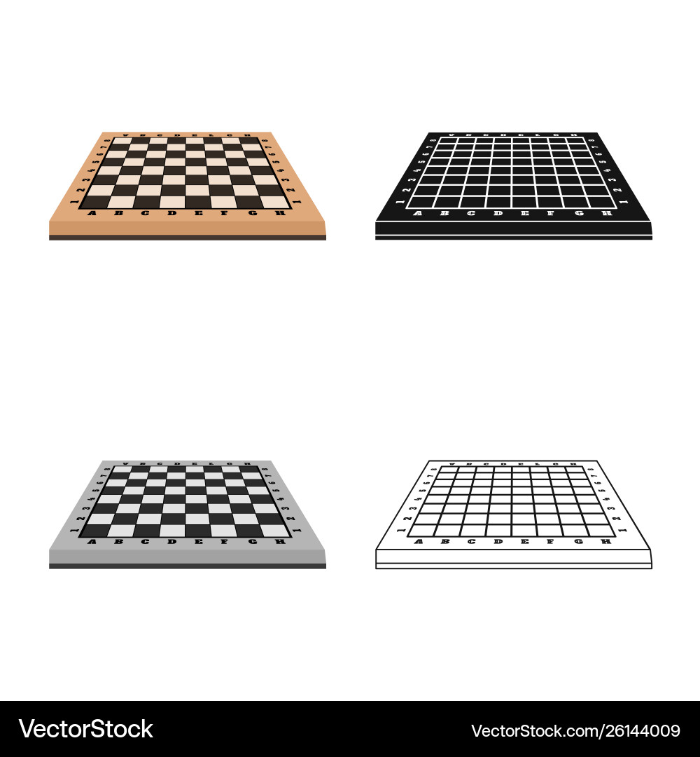 Isolated object chessboard and board sign Vector Image