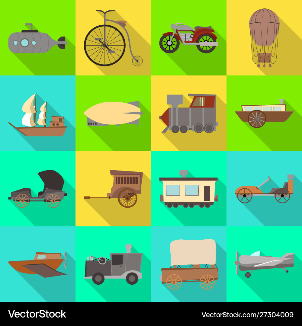 Isolated object retro and trip symbol set Isolated object retro and trip symbol set vector image