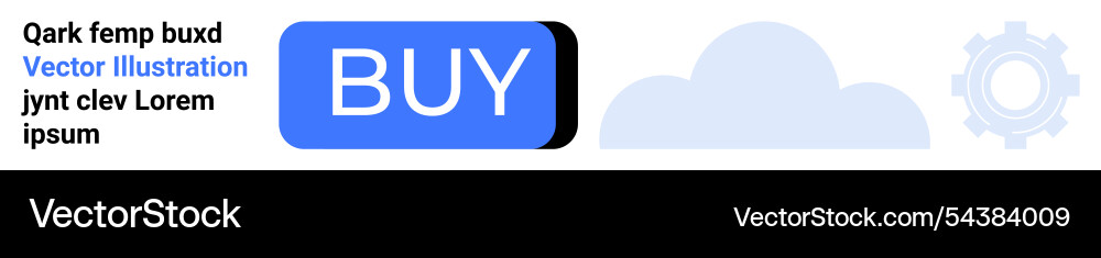 Modern ui design featuring prominent buy button Modern ui design featuring prominent buy button Vector Image