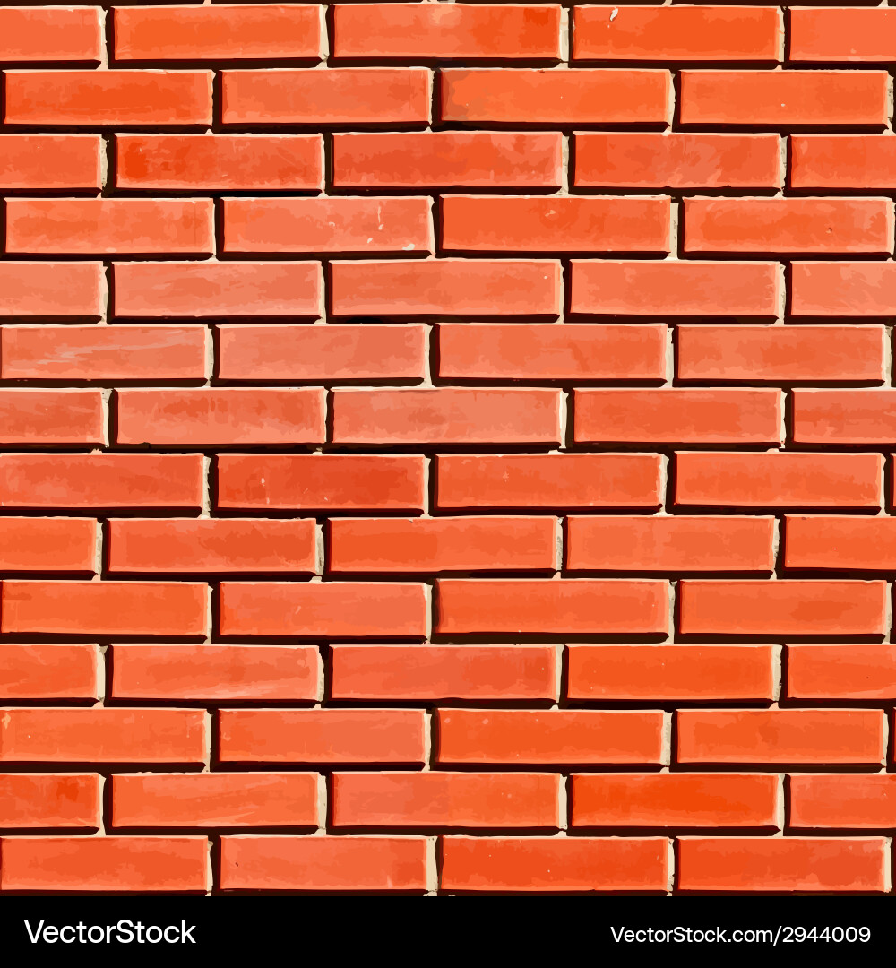 Red seamless brickwall Royalty Free Vector Image