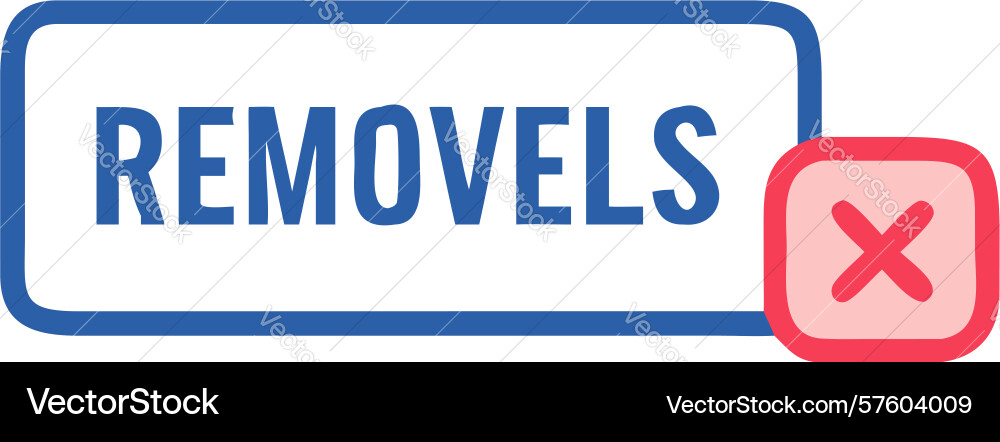 Removals confirmation delete item icon design vector image