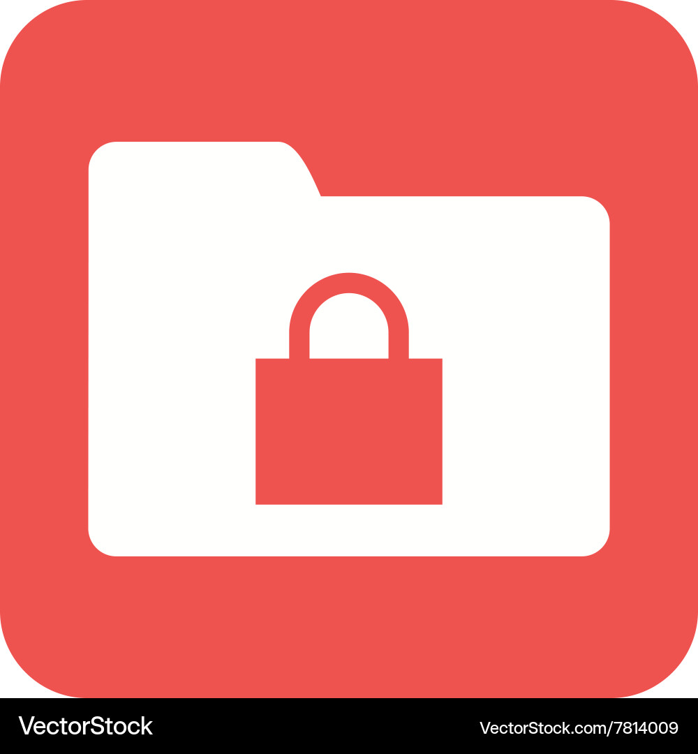 Secure folder vector image