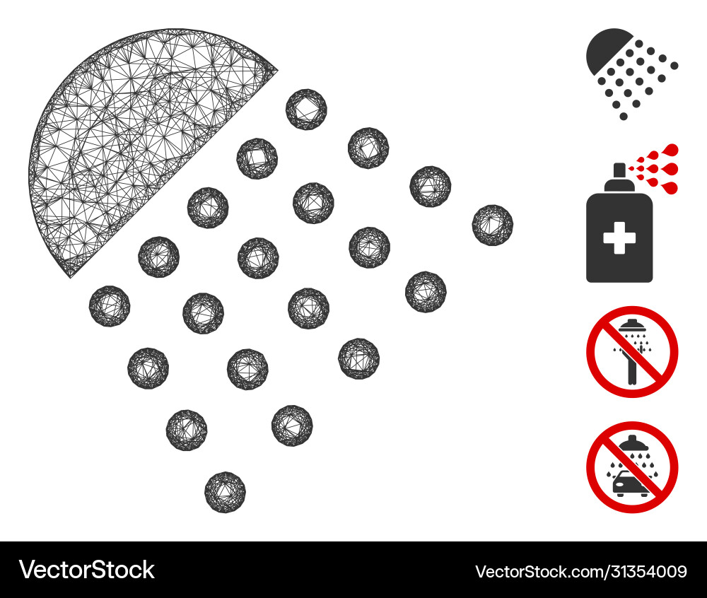 Spray tool web mesh Vector Image