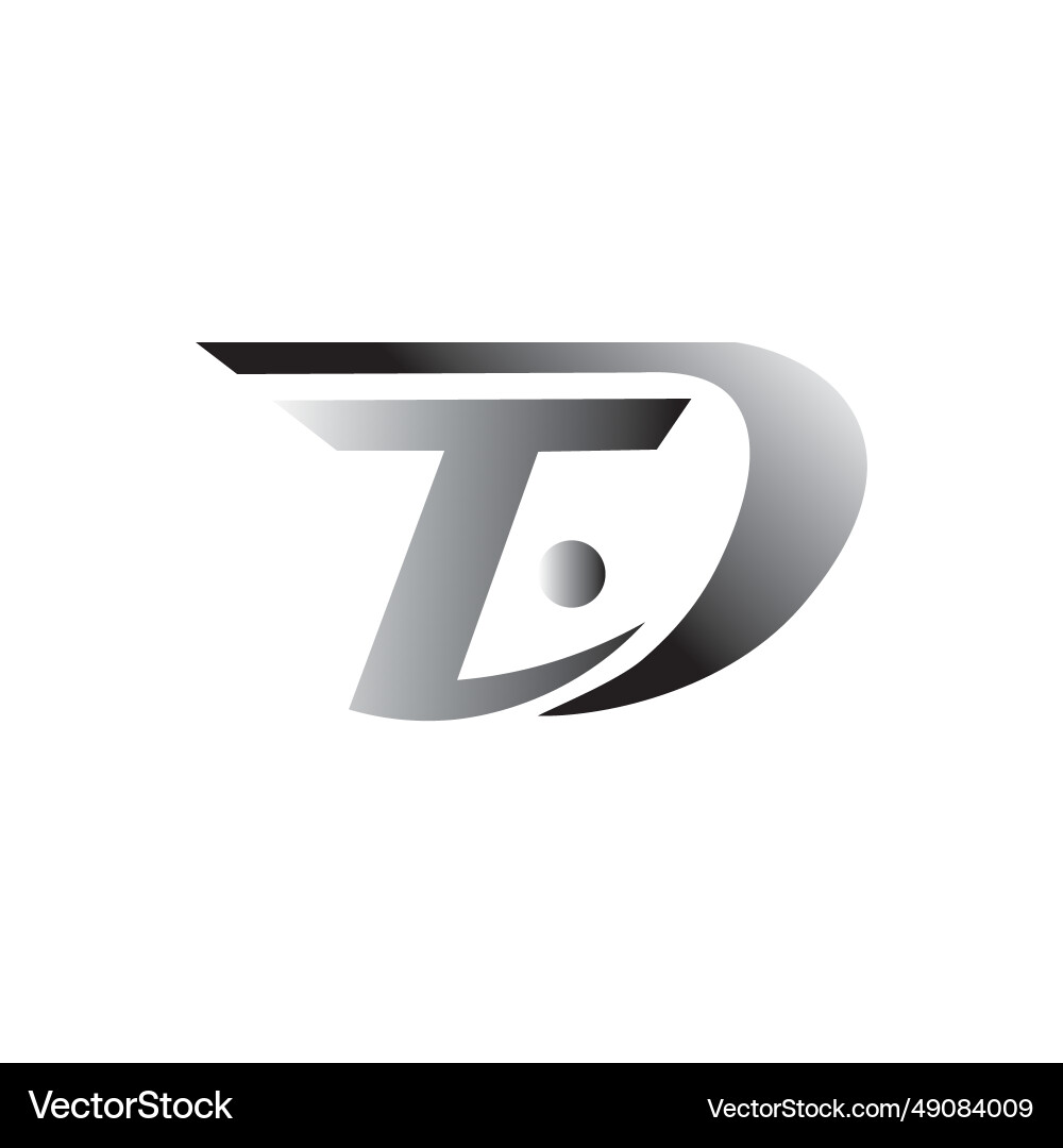 Td logo initials company design template abstract Td logo initials company design template abstract vector image