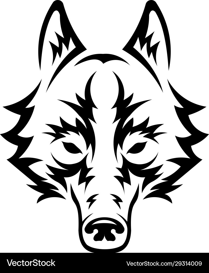 Wolf logo Wolf logo Vector Image
