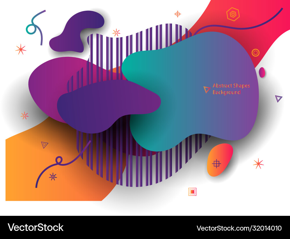 Abstract banner with ultra color gradient shape Abstract banner with ultra color gradient shape vector image
