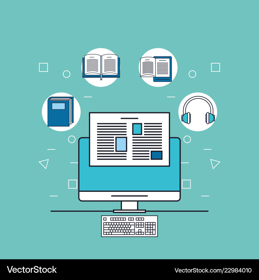 Computer internet tools Vector Image
