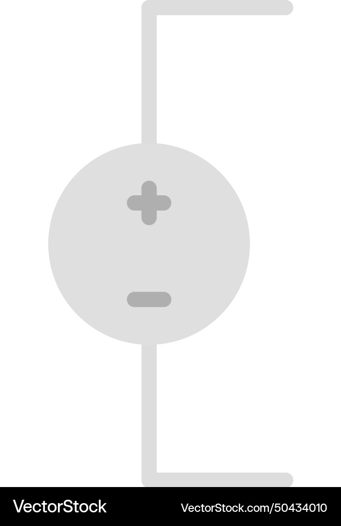 Dc voltage source icon image vector image