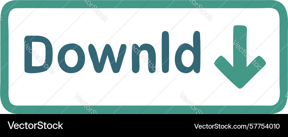 Green download button with text and arrow design Vector Image