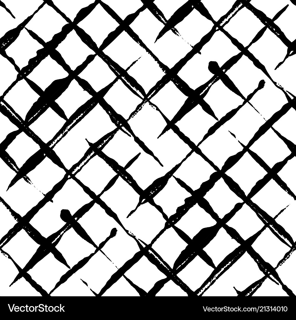 Messy Diagonal Checkered Pattern vector image