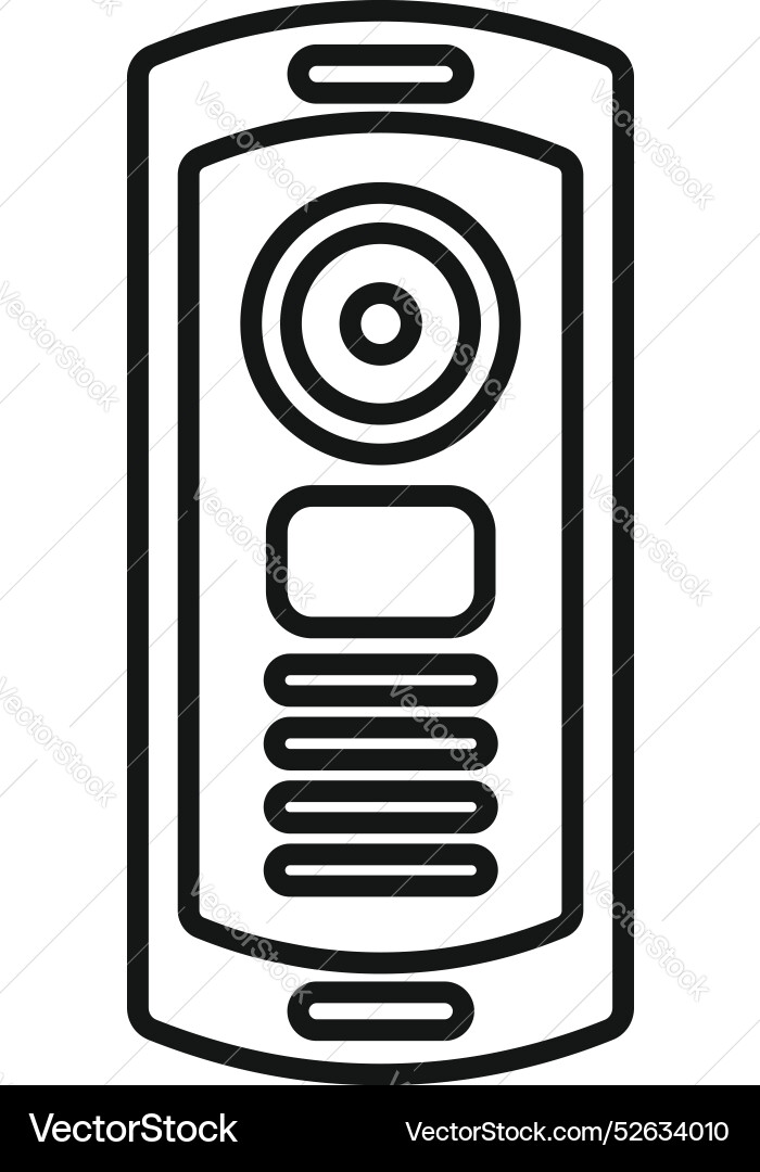 Modernes Intercom-System zur Steuerung des Zugangs Modernes Intercom-System zur Steuerung des Zugangs vektorbild