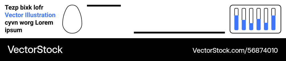 Process flow diagram with egg shape and bar graph Process flow diagram with egg shape and bar graph vector image