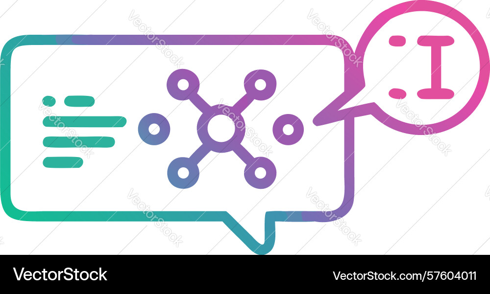 Abstract data information processing icon design vector image