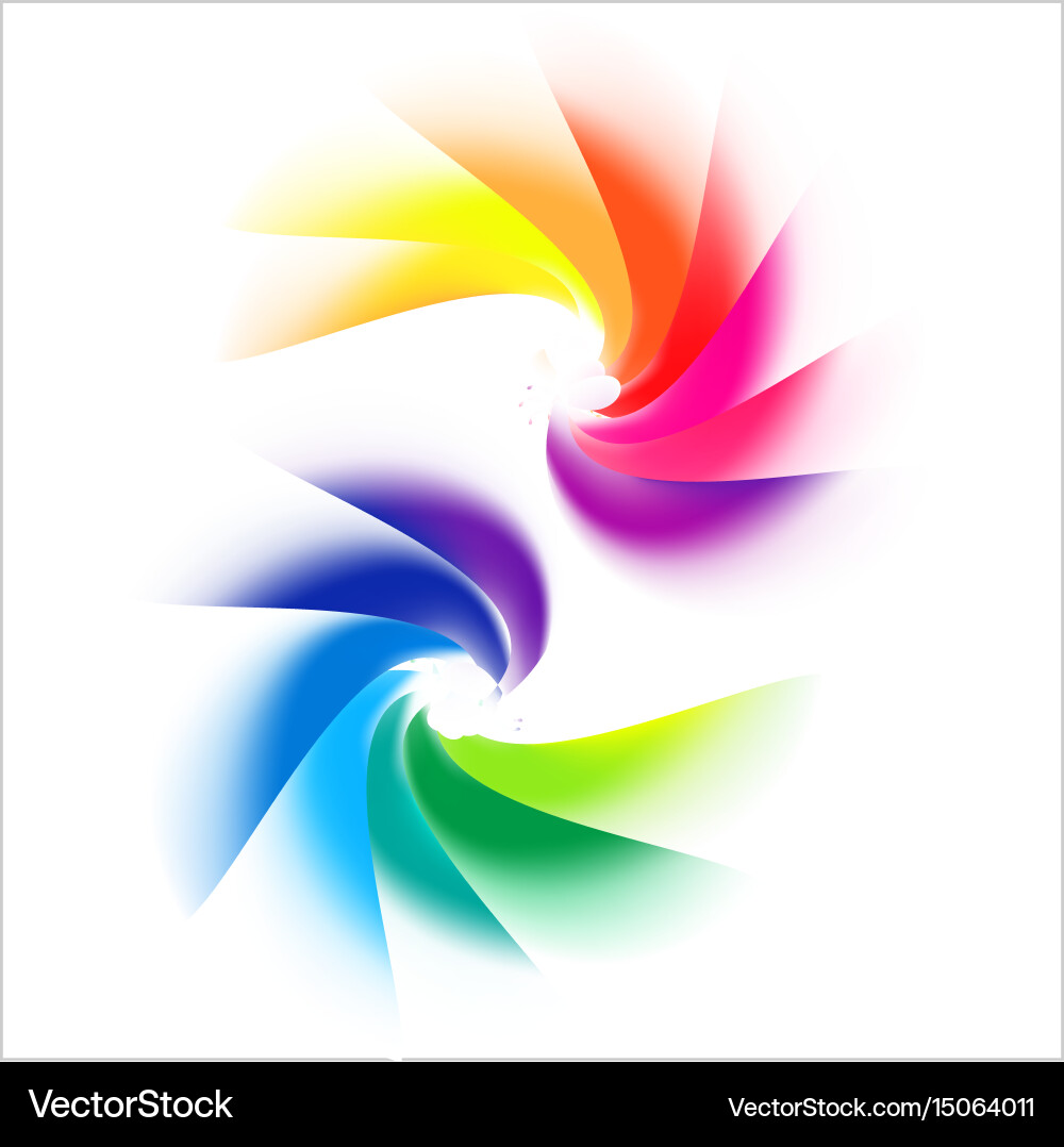 Abstract rainbow gradient mesh multicolored Vector Image