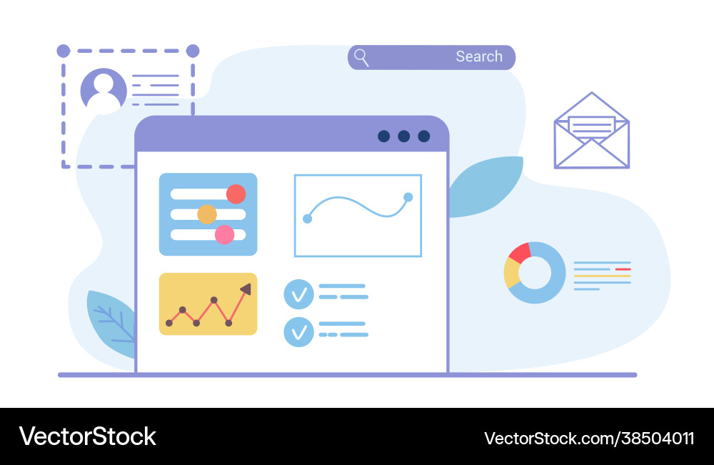 Building website project as programming homepage Building website project as programming homepage vector image
