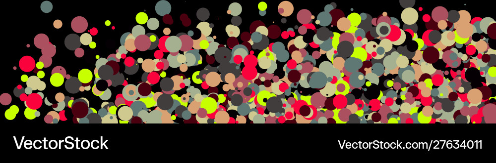 Colorful universe distribution computational vector image