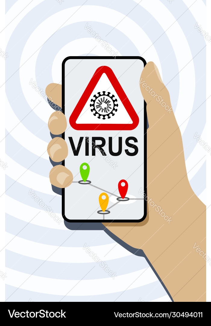 Handy Virus Erkennung App Handy Virus Erkennung App vektorbild