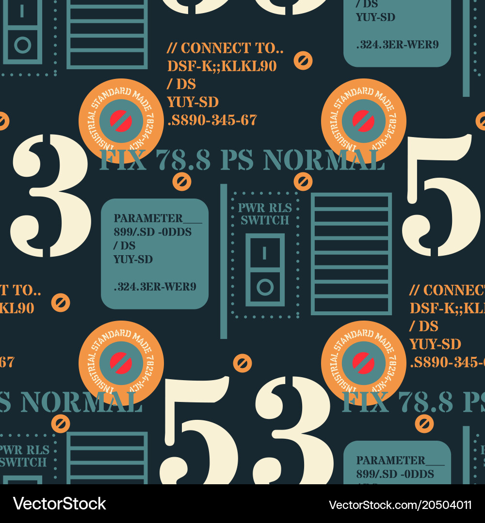 Robot 2 seamless pattern vector image