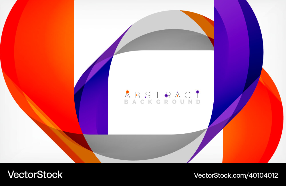Abstract square shape with overlapping waves Abstract square shape with overlapping waves vector image